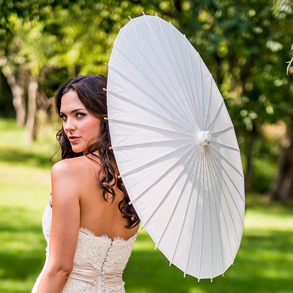 Pretty paper parasol for wedding